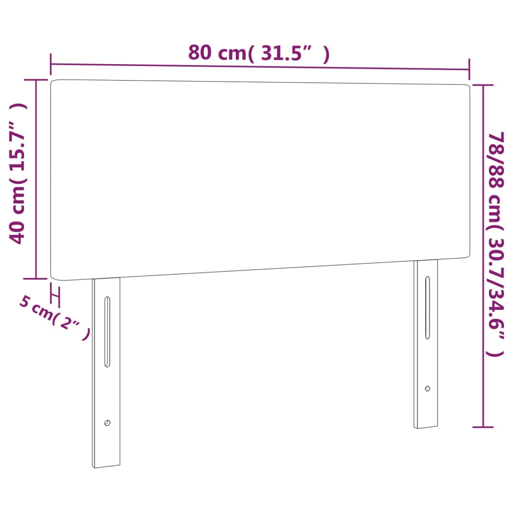 vidaXL Tăblie de pat cu LED, verde închis, 80x5x78/88 cm, catifea vidaXL Tăblie de pat cu LED, verde închis, 80x5x78/88 cm, catifea