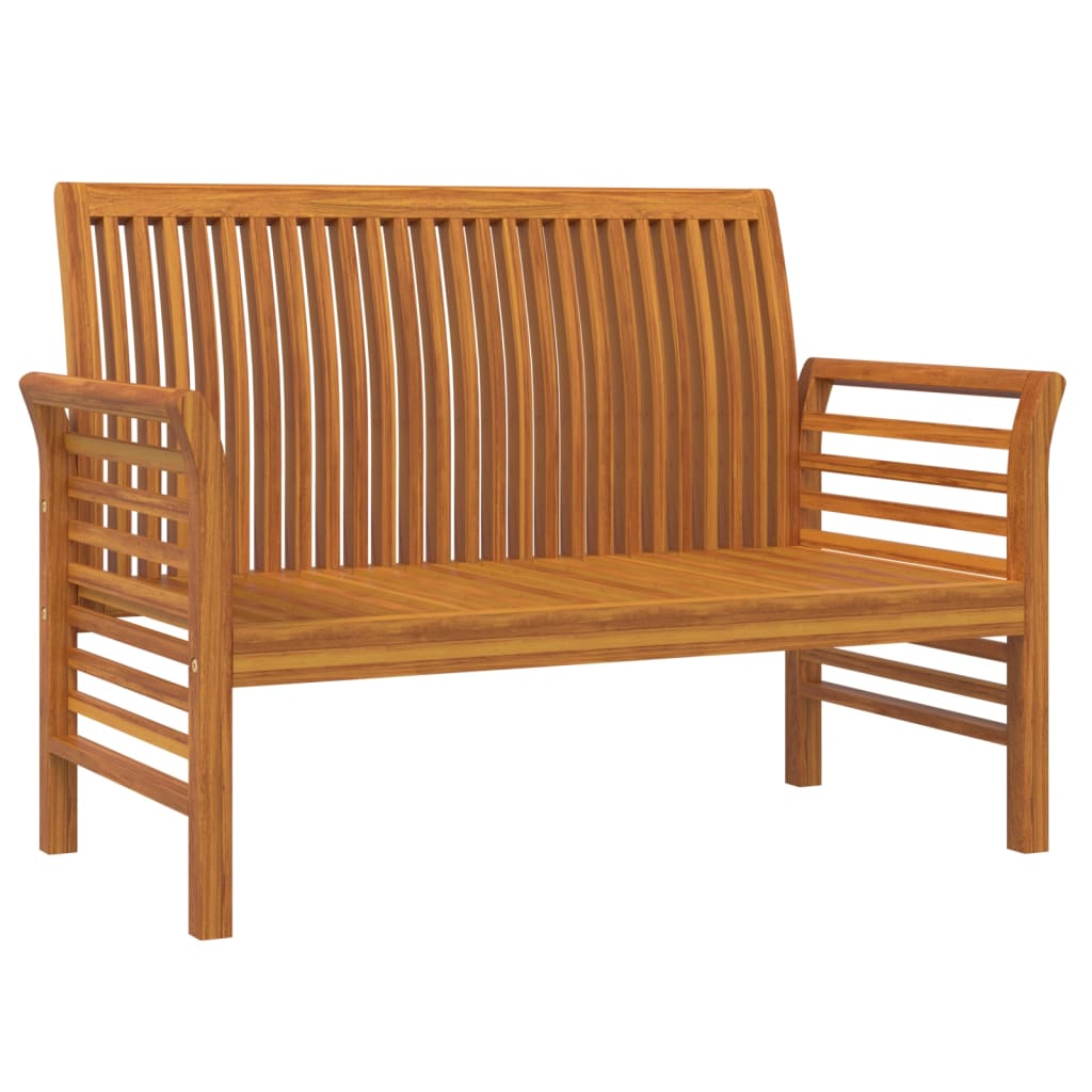 vidaXL Set mobilier grădină cu perne gri închis, 2 piese, lemn masiv
