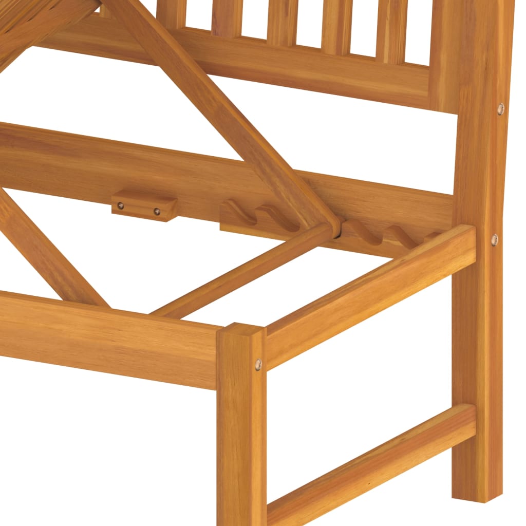 vidaxL Pat de zi cu perne crem, 200x60x75 cm, lemn masiv de acacia vidaxL Pat de zi cu perne crem, 200x60x75 cm, lemn masiv de acacia