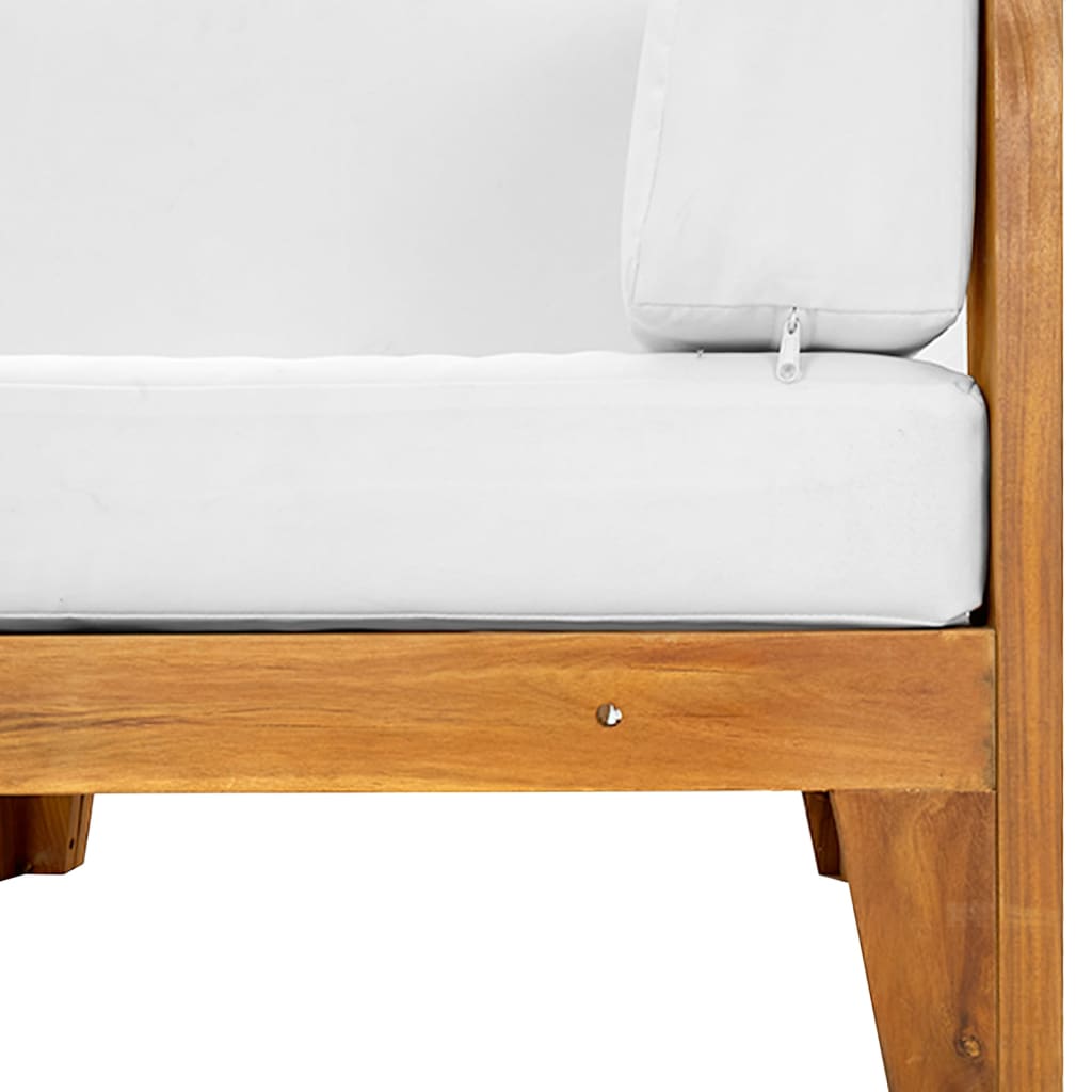 vidaXL Set mobilier de grădină cu perne, 2 piese, lemn masiv de acacia vidaXL Set mobilier de grădină cu perne, 2 piese, lemn masiv de acacia