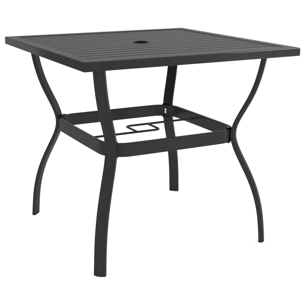 vidaXL Masă de grădină, antracit, 81,5 x 81,5 x 72 cm, oțel vidaXL Masă de grădină, antracit, 81,5 x 81,5 x 72 cm, oțel