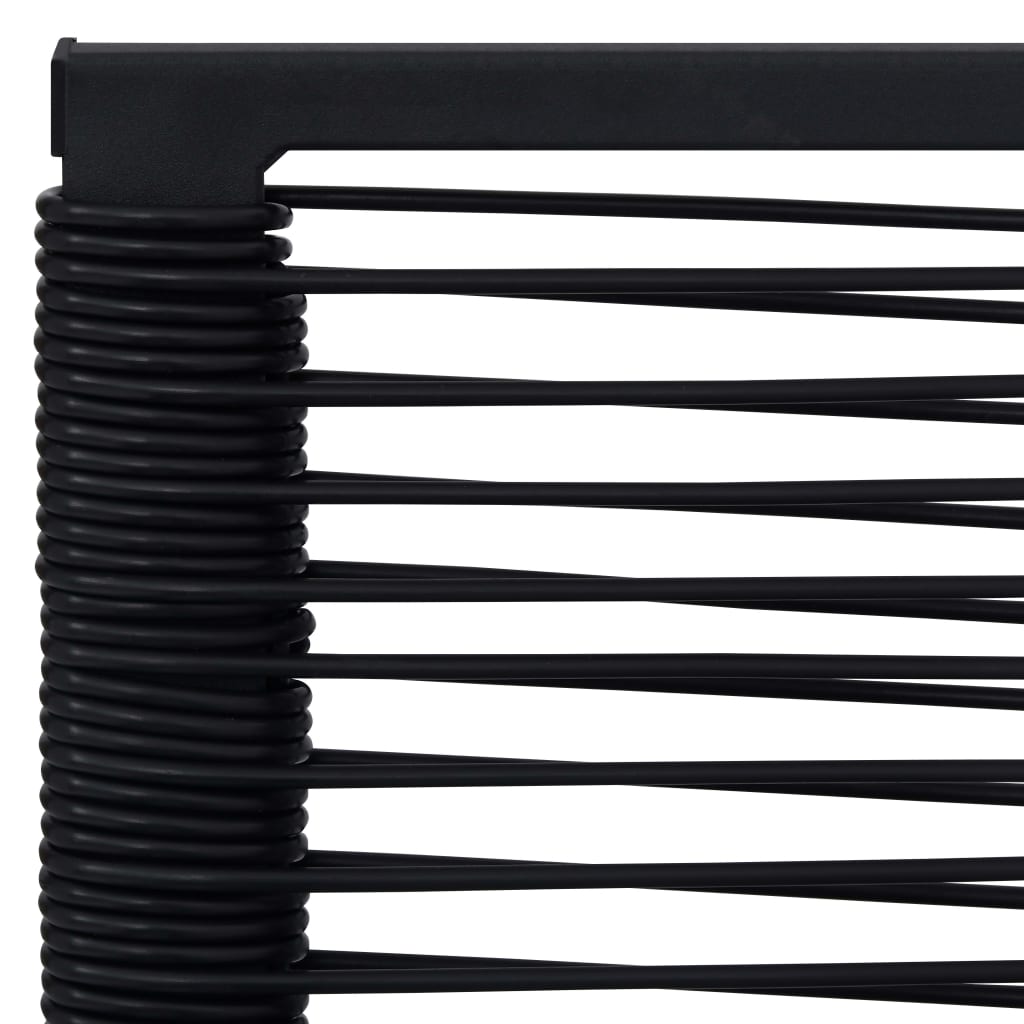 vidaXL Scaune de grădină, 4 buc., negru, ratan PVC vidaXL Scaune de grădină, 4 buc., negru, ratan PVC