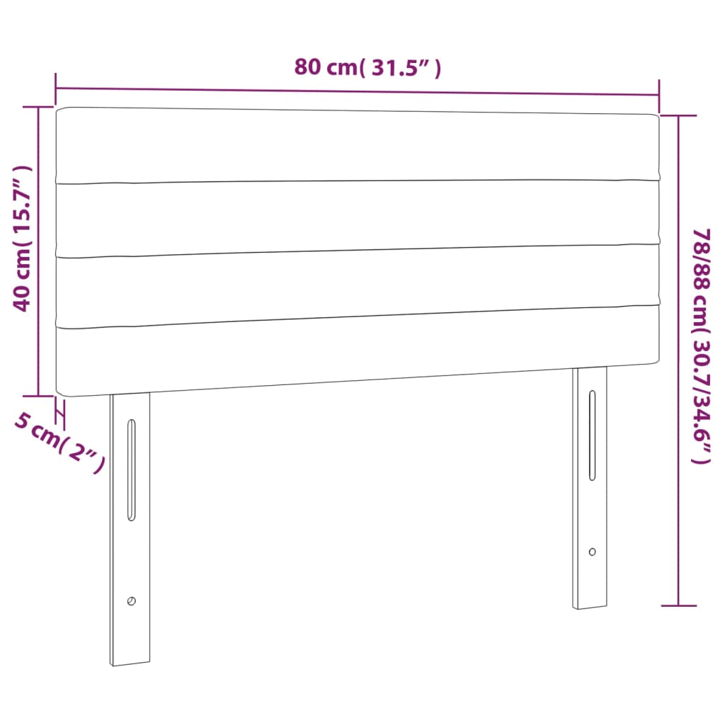 vidaXL Tăblie de pat cu LED, verde închis, 80x5x78/88 cm, catifea vidaXL Tăblie de pat cu LED, verde închis, 80x5x78/88 cm, catifea