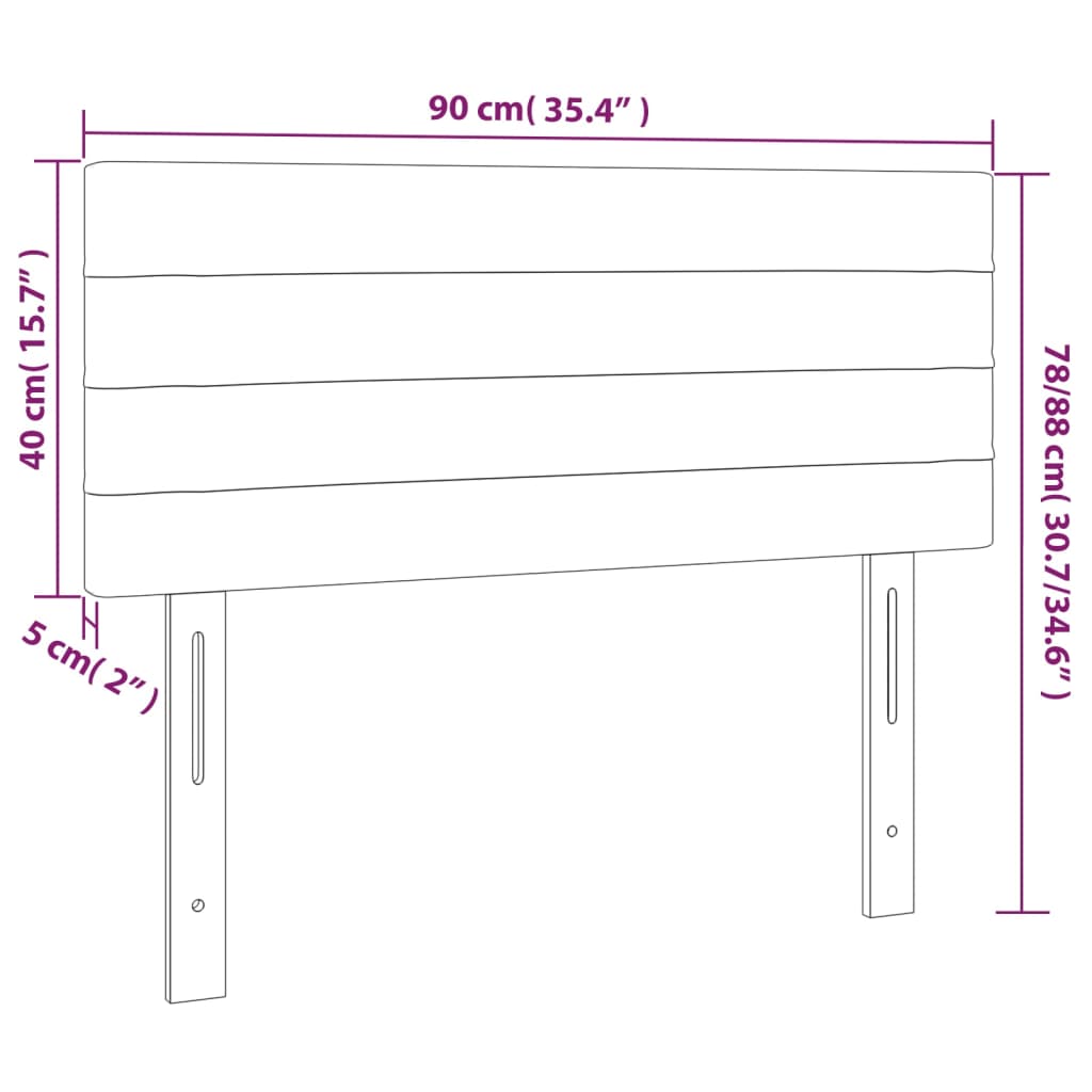 vidaXL Tăblie de pat cu LED, verde închis, 90x5x78/88 cm, catifea vidaXL Tăblie de pat cu LED, verde închis, 90x5x78/88 cm, catifea