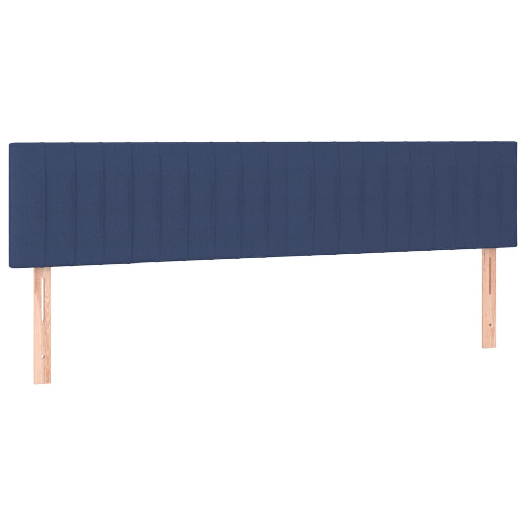 vidaXL Tăblie de pat cu LED, albastru, 180x5x78/88 cm, textil vidaXL Tăblie de pat cu LED, albastru, 180x5x78/88 cm, textil
