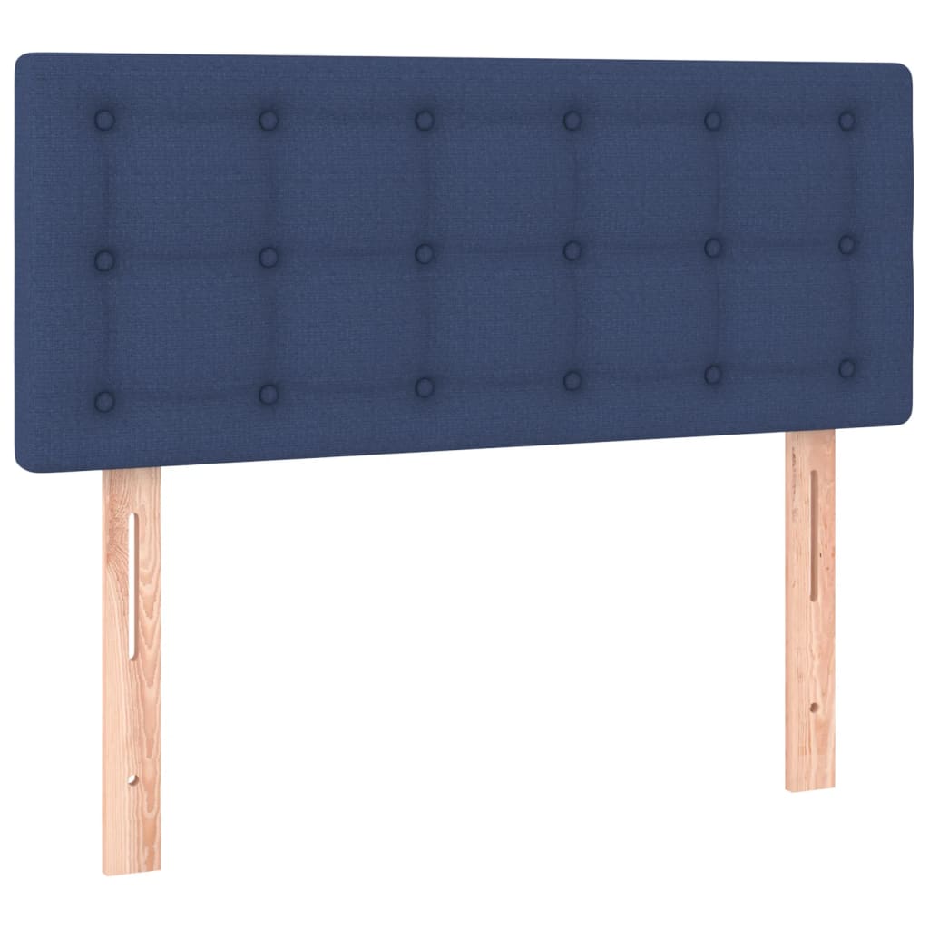 vidaXL Tăblie de pat cu LED, albastru, 80x5x78/88 cm, textil vidaXL Tăblie de pat cu LED, albastru, 80x5x78/88 cm, textil