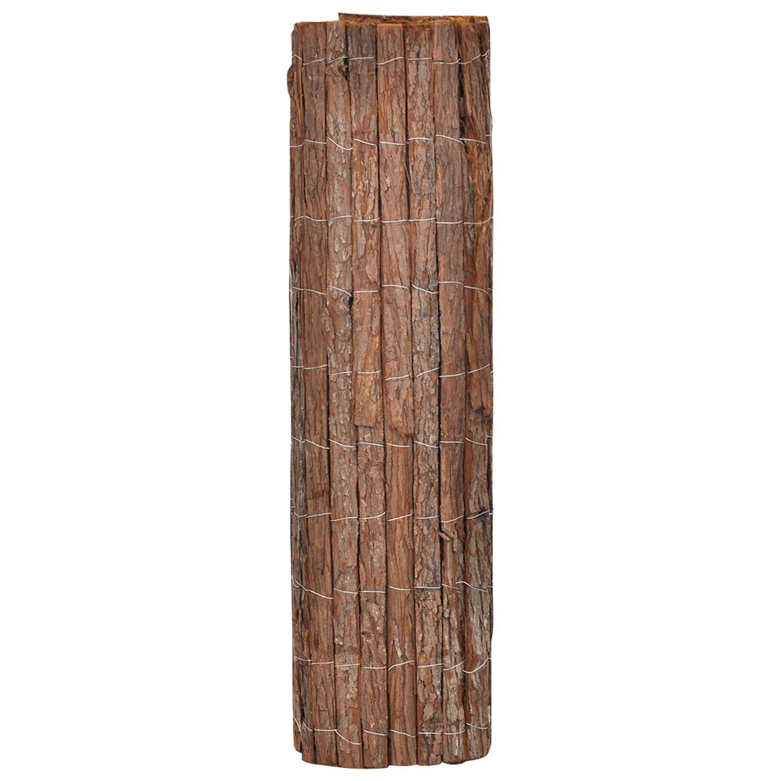 vidaXL Gard din scoarță de copac Maro 100 x 600 cm Cortex vidaXL Gard din scoarță de copac Maro 100 x 600 cm Cortex