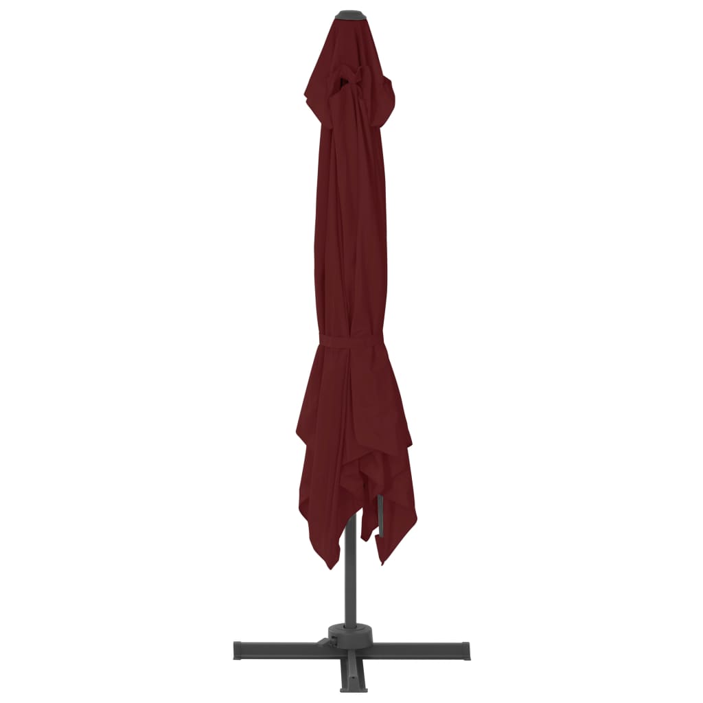 vidaXL Umbrelă în consolă cu stâlp din aluminiu, bordo, 400x300 cm vidaXL Umbrelă în consolă cu stâlp din aluminiu, bordo, 400x300 cm