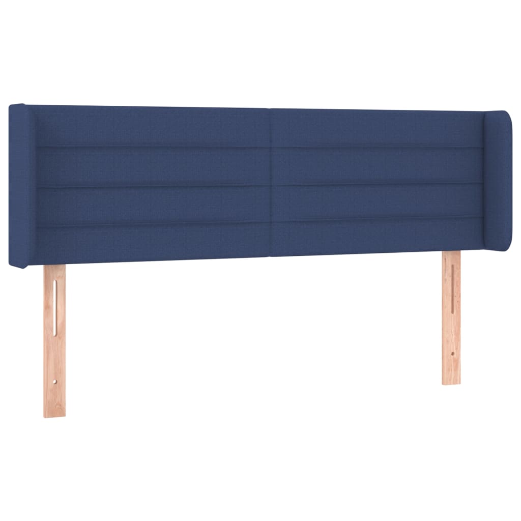 vidaXL Tăblie de pat cu LED, albastru, 147x16x78/88 cm, textil vidaXL Tăblie de pat cu LED, albastru, 147x16x78/88 cm, textil