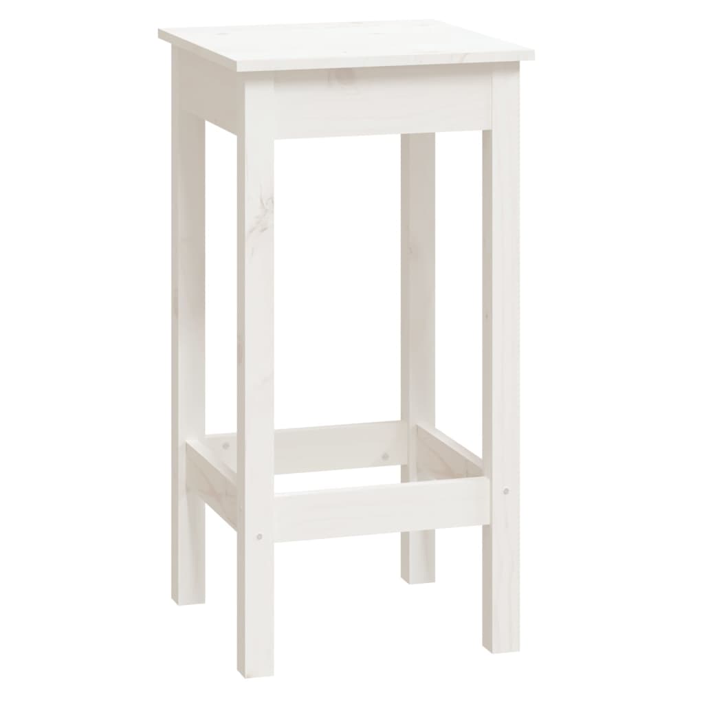 vidaXL Set mobilier de bar, 9 piese, alb, lemn masiv de pin vidaXL Set mobilier de bar, 9 piese, alb, lemn masiv de pin