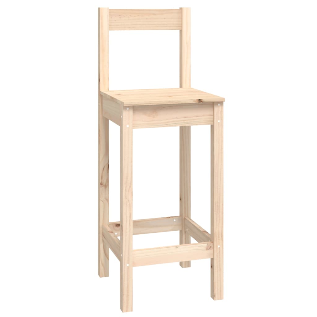 vidaXL Set mobilier de bar, 9 piese, lemn masiv de pin