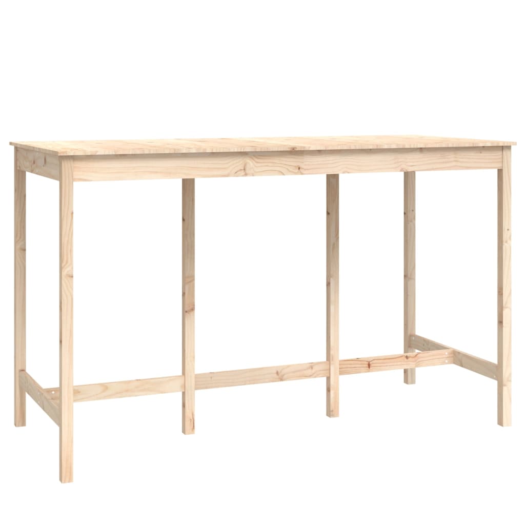 vidaXL Set mobilier de bar, 9 piese, lemn masiv de pin