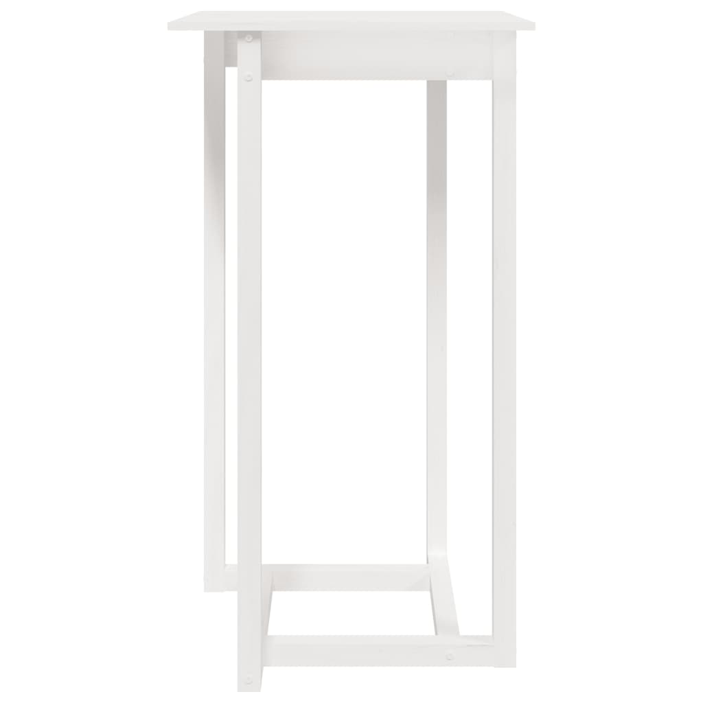 vidaXL Set mobilier de bar, 3 piese, alb, lemn masiv de pin vidaXL Set mobilier de bar, 3 piese, alb, lemn masiv de pin