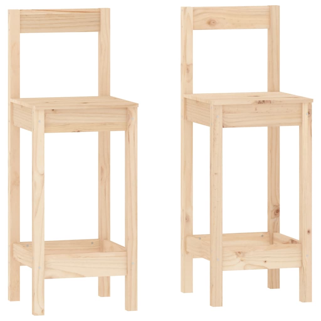 vidaXL Set mobilier de bar, 3 piese, lemn masiv de pin vidaXL Set mobilier de bar, 3 piese, lemn masiv de pin