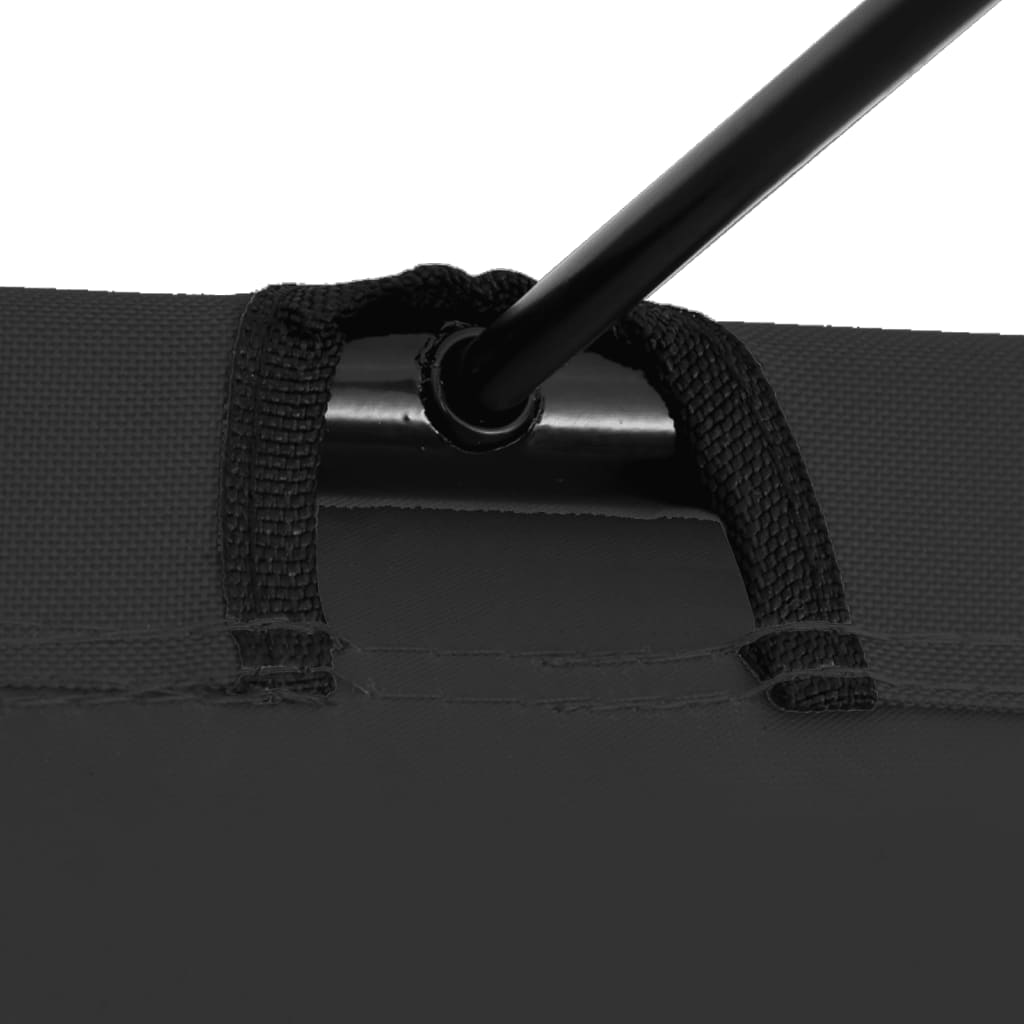 vidaXL Paturi camping 2 buc. negru, 180x60x19 cm țesătură oxford&oțel vidaXL Paturi camping 2 buc. negru, 180x60x19 cm țesătură oxford&oțel