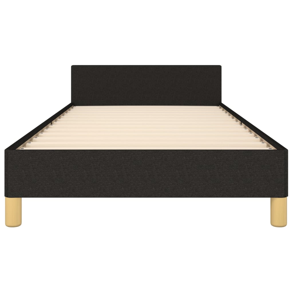 vidaXL Cadru de pat fără saltea țesătură neagră 80x200 cm vidaXL Cadru de pat fără saltea țesătură neagră 80x200 cm