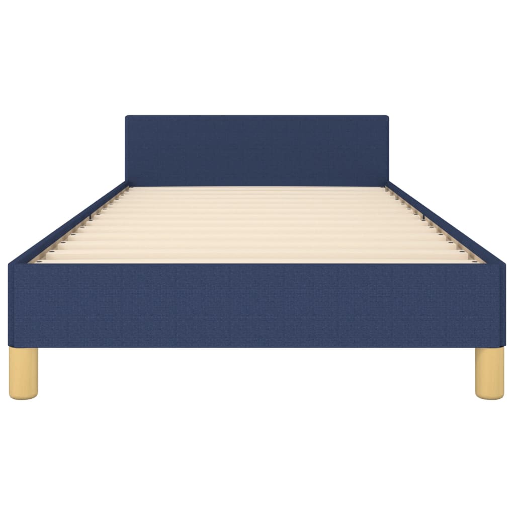vidaXL Cadru de pat fără saltea țesătură albastră 100x200 cm vidaXL Cadru de pat fără saltea țesătură albastră 100x200 cm