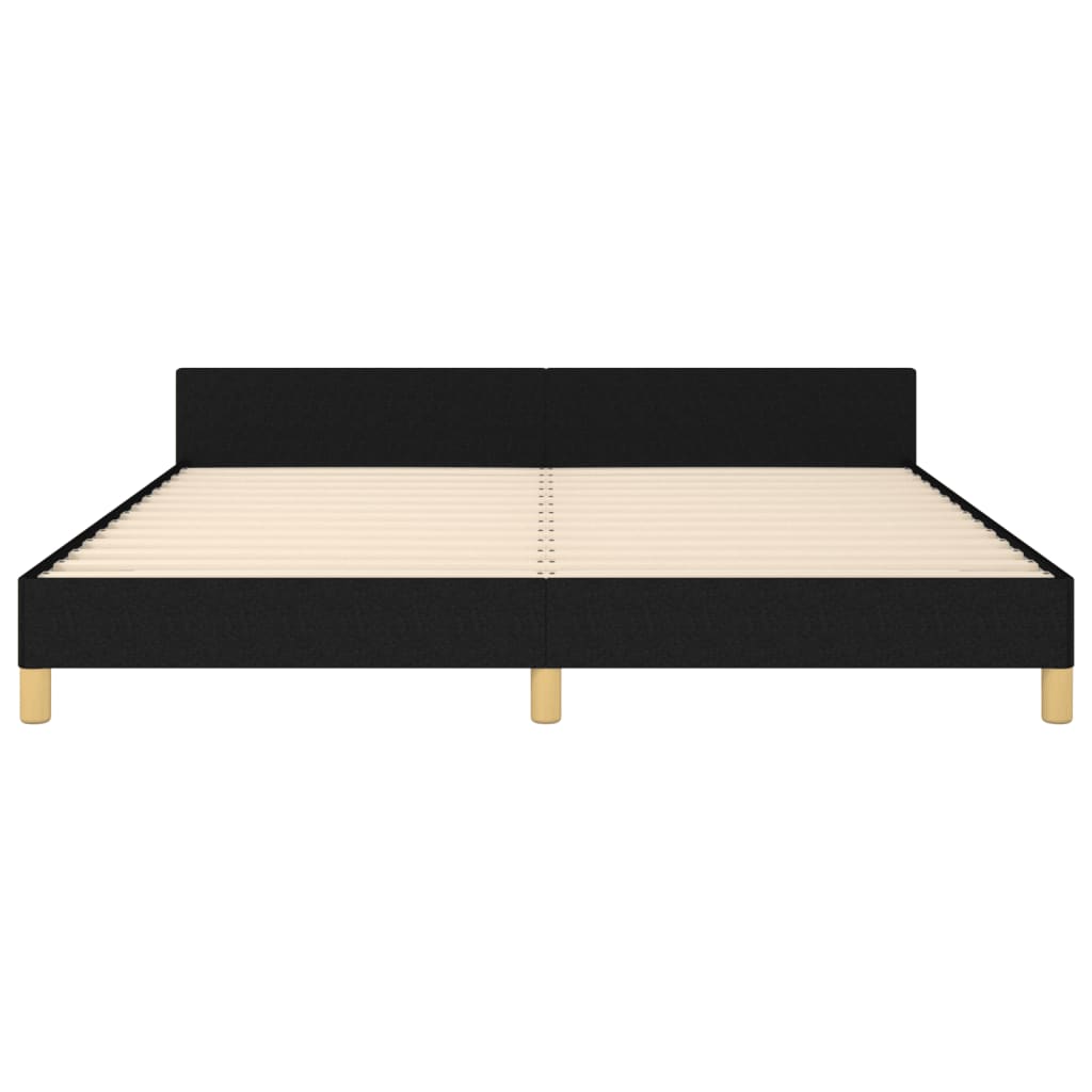 vidaXL Cadru de pat fără saltea, negru, 160x200 cm, textil vidaXL Cadru de pat fără saltea, negru, 160x200 cm, textil