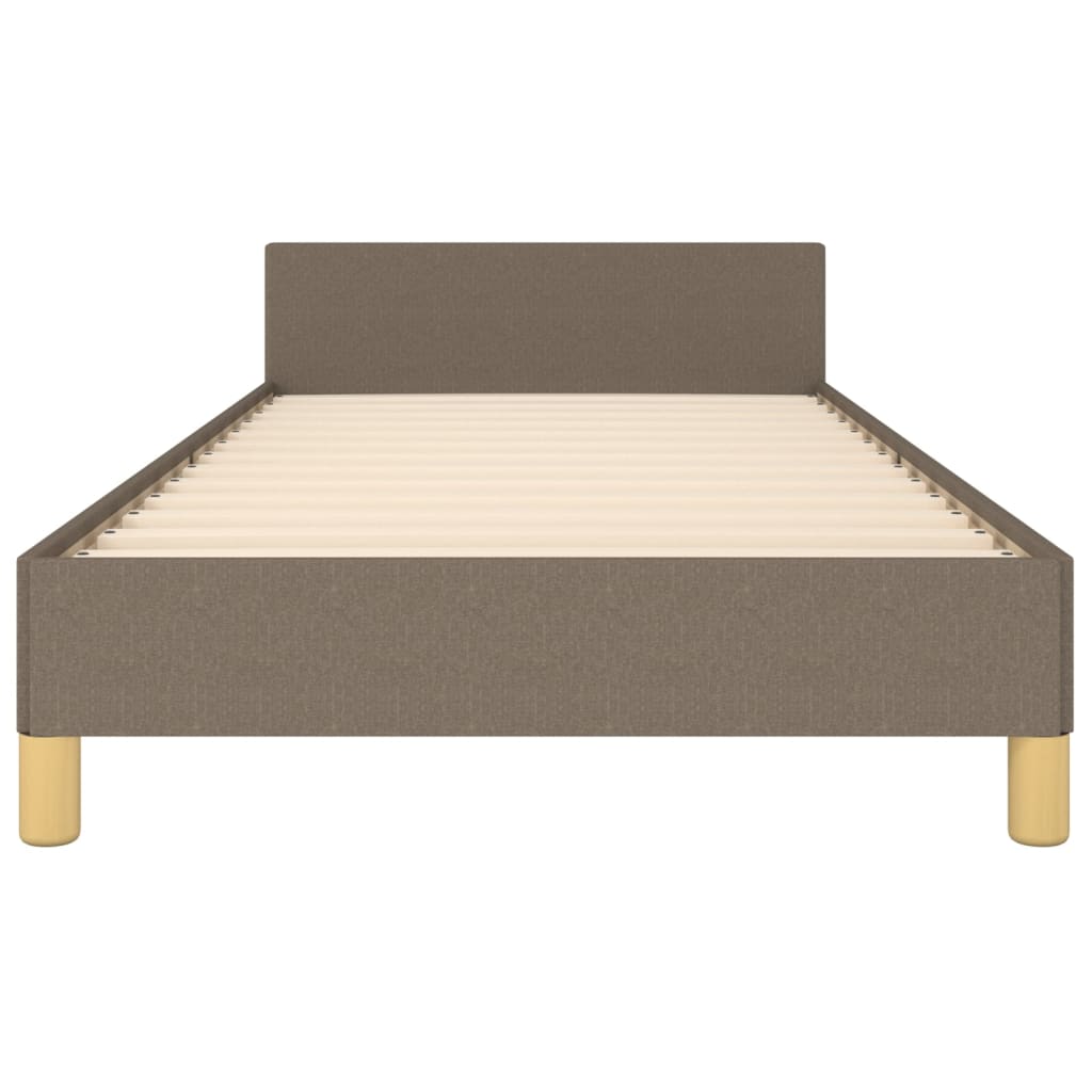 vidaXL Cadru de pat fără saltea Taupe 90x190 cm Stofa