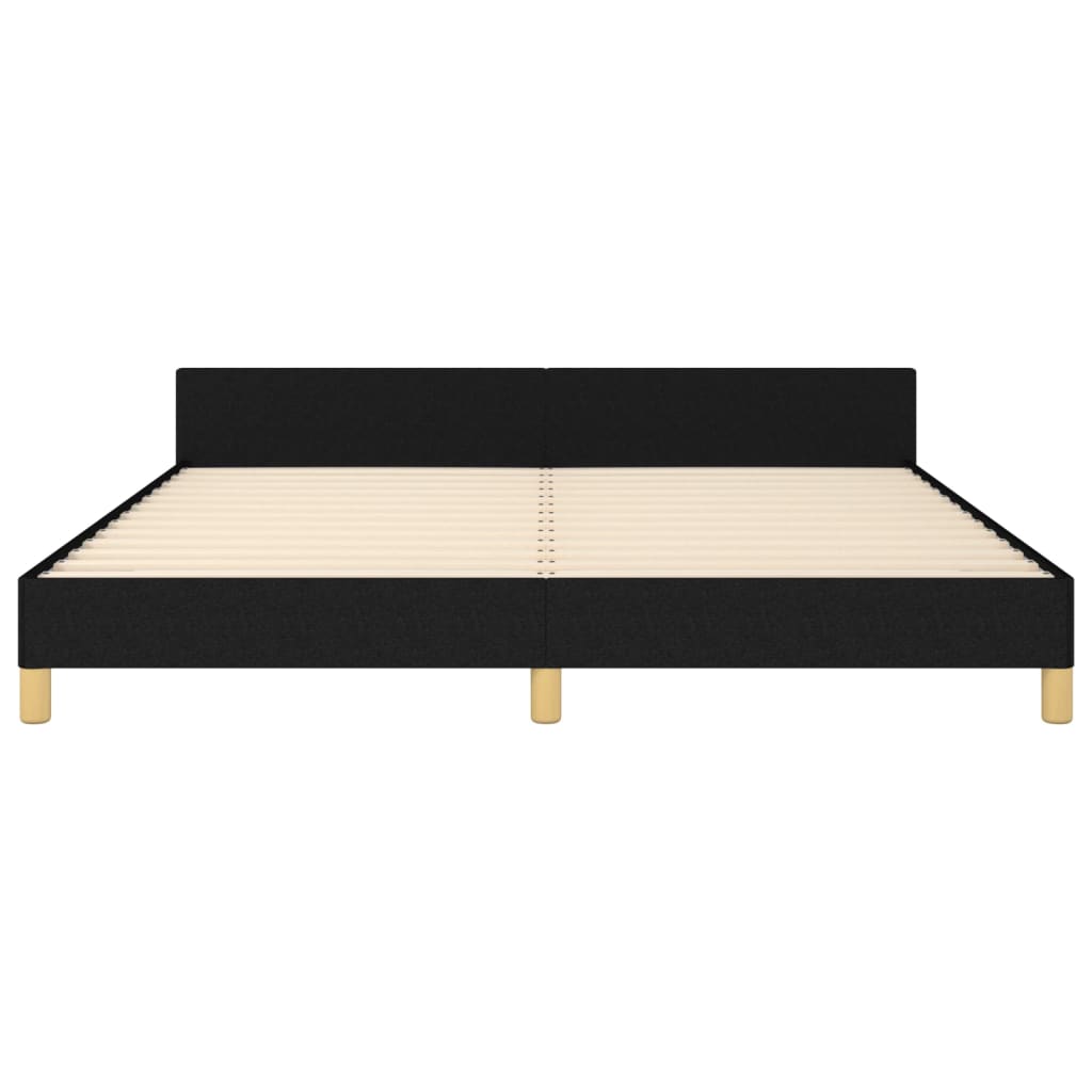 vidaXL Cadru de pat fără saltea, negru, 180x200 cm, textil vidaXL Cadru de pat fără saltea, negru, 180x200 cm, textil