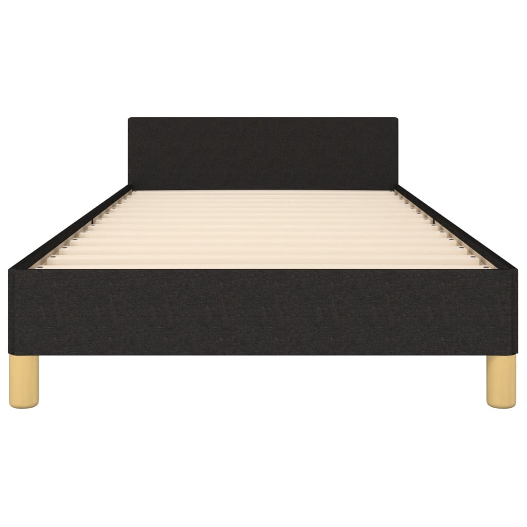 vidaXL Cadru de pat fără saltea, negru, 100x200 cm, textil