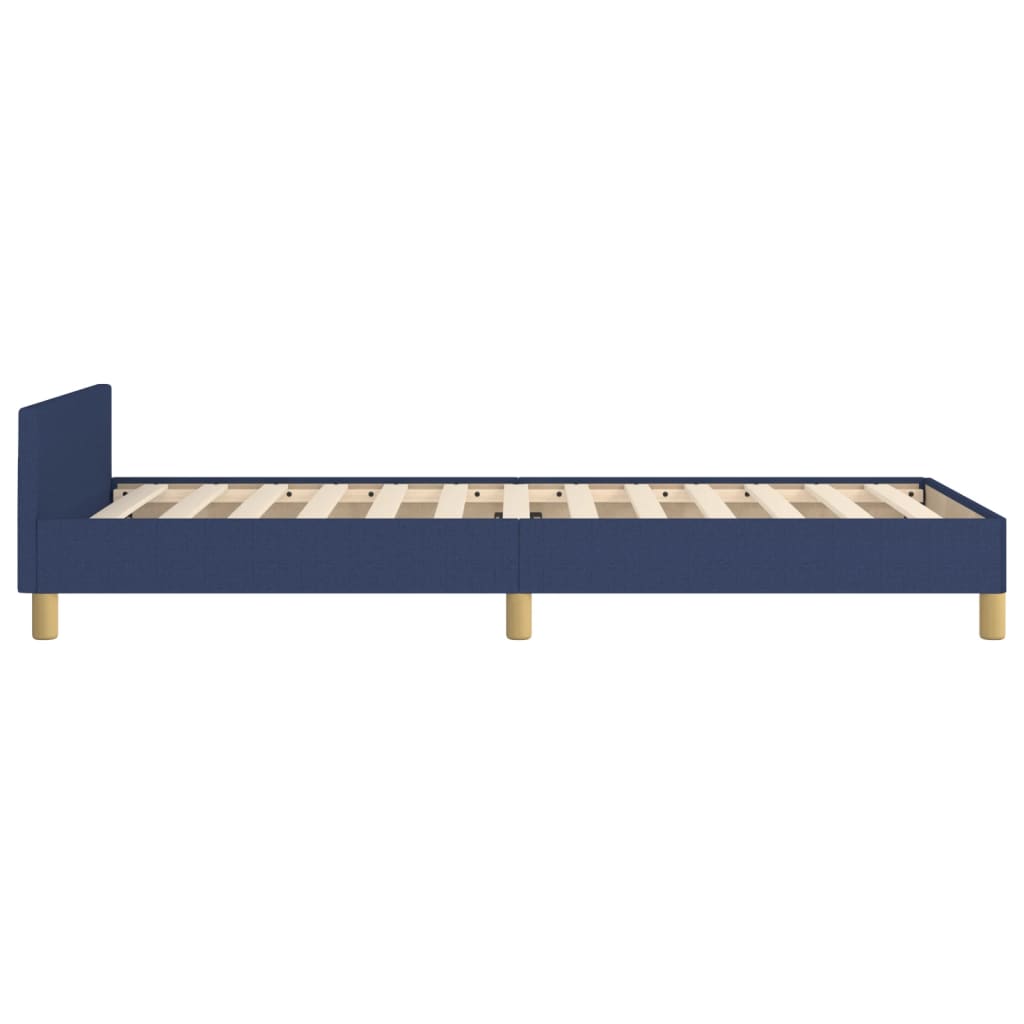 vidaXL Cadru de pat fără saltea țesătură albastră 100x200 cm vidaXL Cadru de pat fără saltea țesătură albastră 100x200 cm
