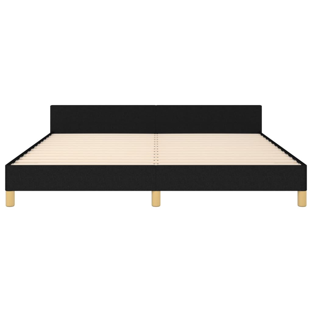 vidaXL Cadru de pat fără saltea, negru, 160x200 cm, textil vidaXL Cadru de pat fără saltea, negru, 160x200 cm, textil