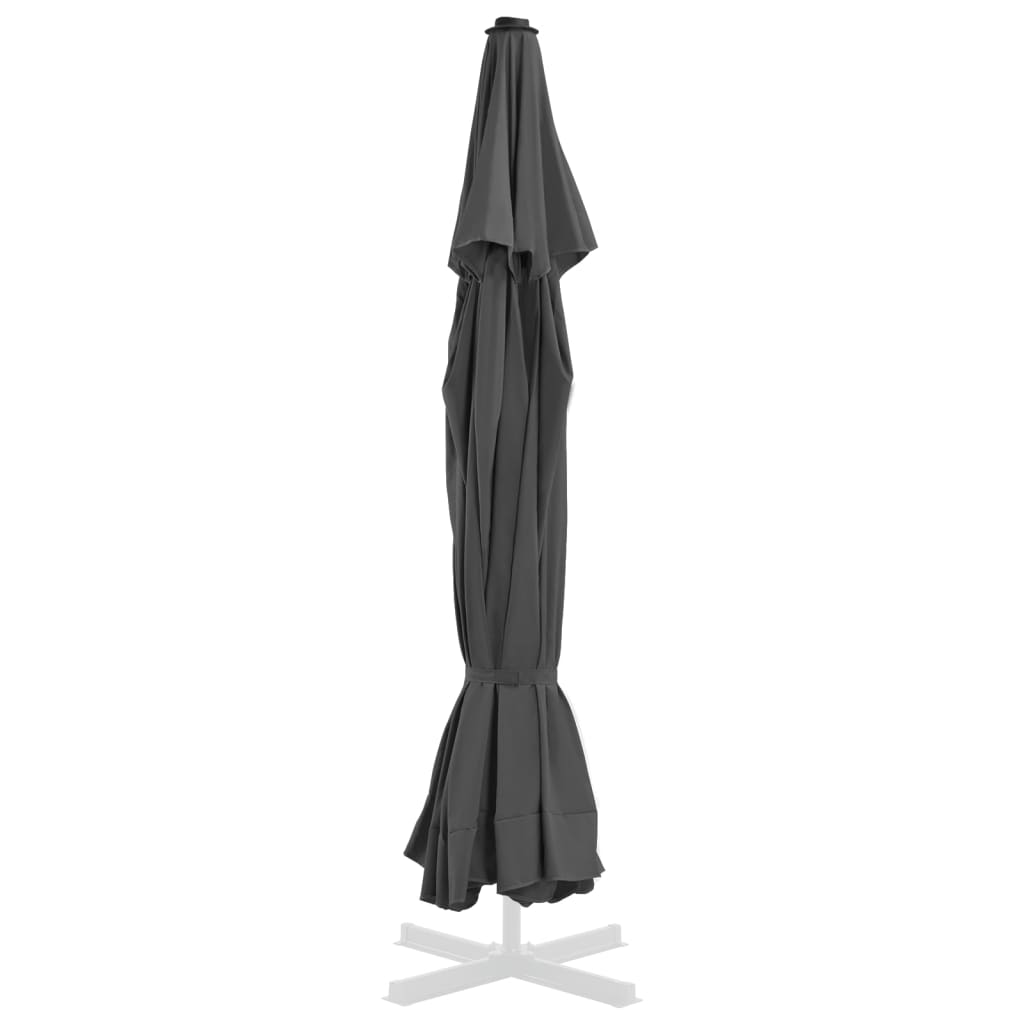 vidaXL Pânză de schimb umbrelă de soare de exterior, antracit, 515 cm vidaXL Pânză de schimb umbrelă de soare de exterior, antracit, 515 cm