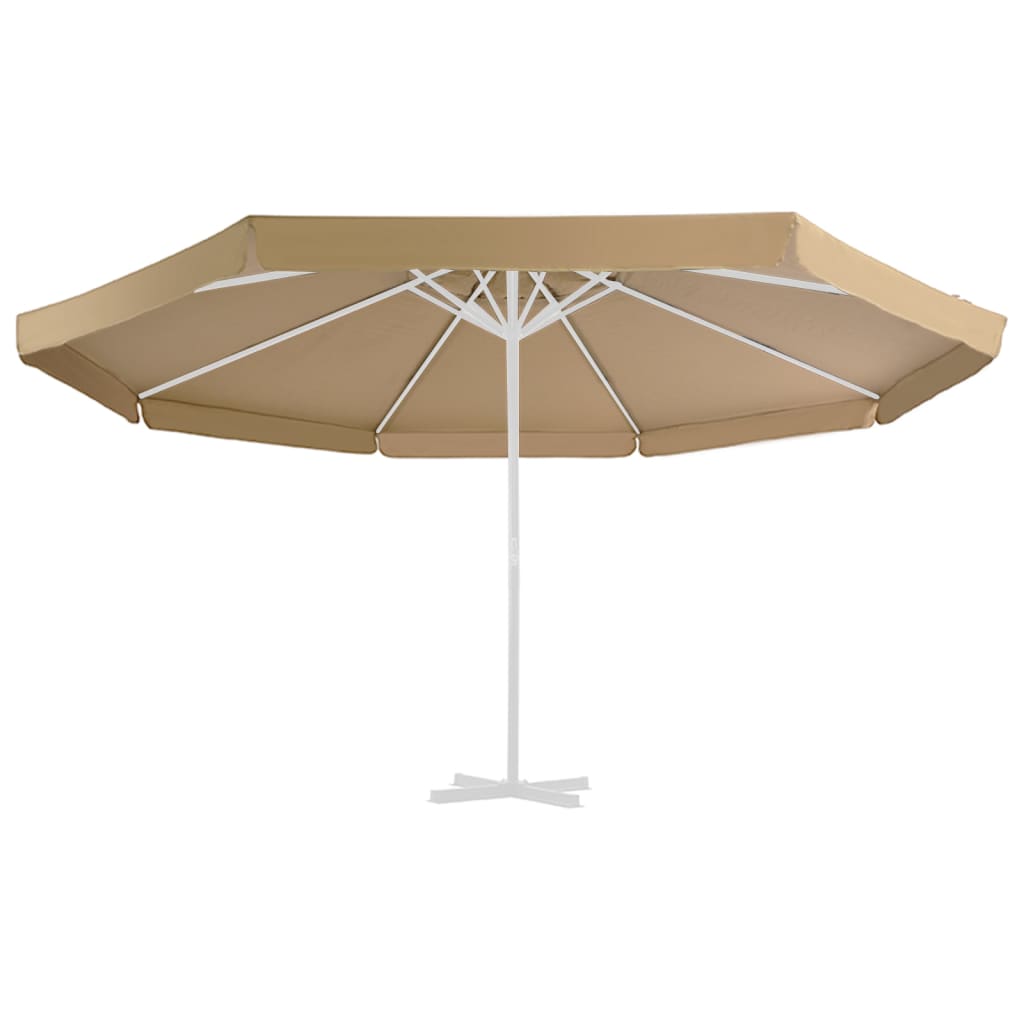 vidaXL Pânză de schimb umbrelă de soare de exterior gri taupe 515 cm