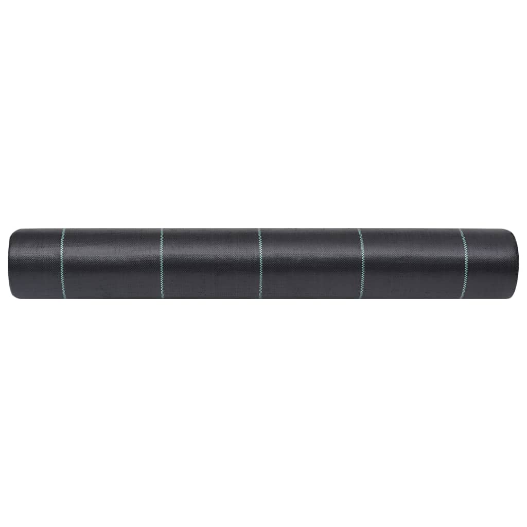vidaXL Membrană antiburuieni & antirădăcini, negru, 2x25 m, PP vidaXL Membrană antiburuieni & antirădăcini, negru, 2x25 m, PP