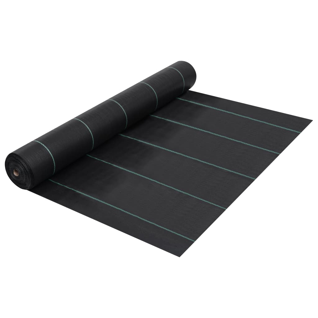 vidaXL Membrană antiburuieni & antirădăcini, negru, 2x150 m, PP vidaXL Membrană antiburuieni & antirădăcini, negru, 2x150 m, PP