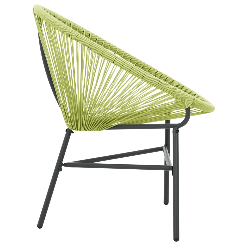 vidaXL Scaun Acapulco de grădină, verde, poliratan vidaXL Scaun Acapulco de grădină, verde, poliratan
