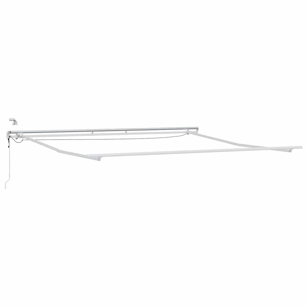 vidaXL Copertină Alb 5 × 3,5 m Metal