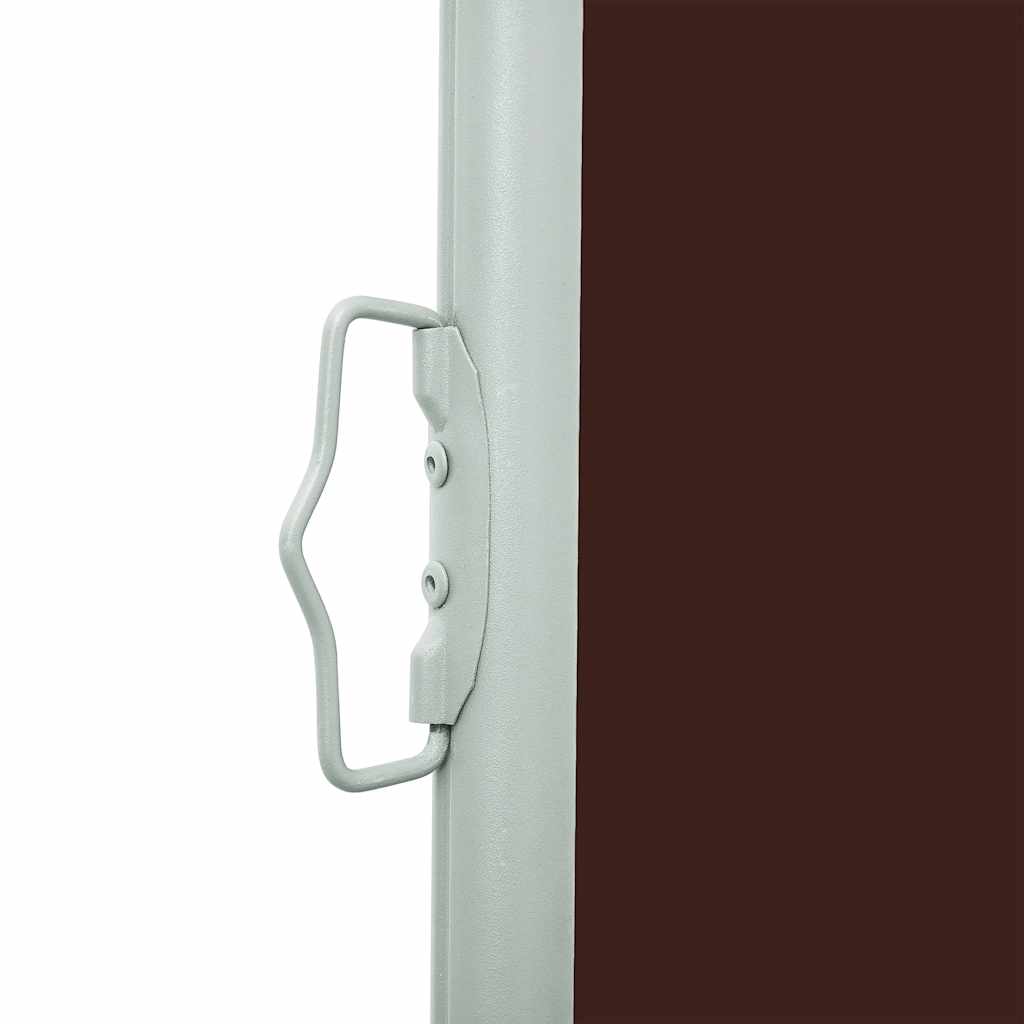 vidaXL Copertină laterală retractabilă de terasă, maro, 140 x 600 cm vidaXL Copertină laterală retractabilă de terasă, maro, 140 x 600 cm