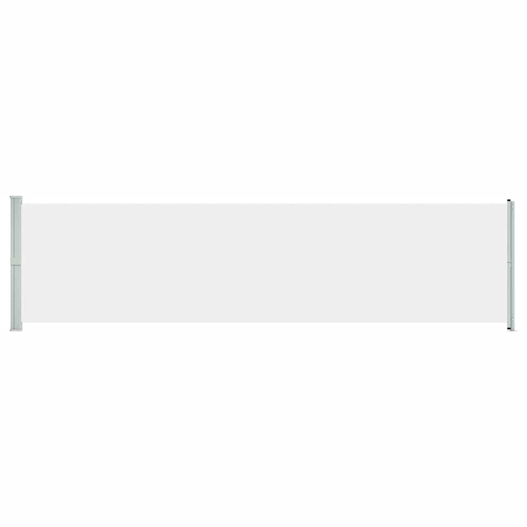 vidaXL Copertină laterală retractabilă de terasă, crem, 600 x 160 cm vidaXL Copertină laterală retractabilă de terasă, crem, 600 x 160 cm