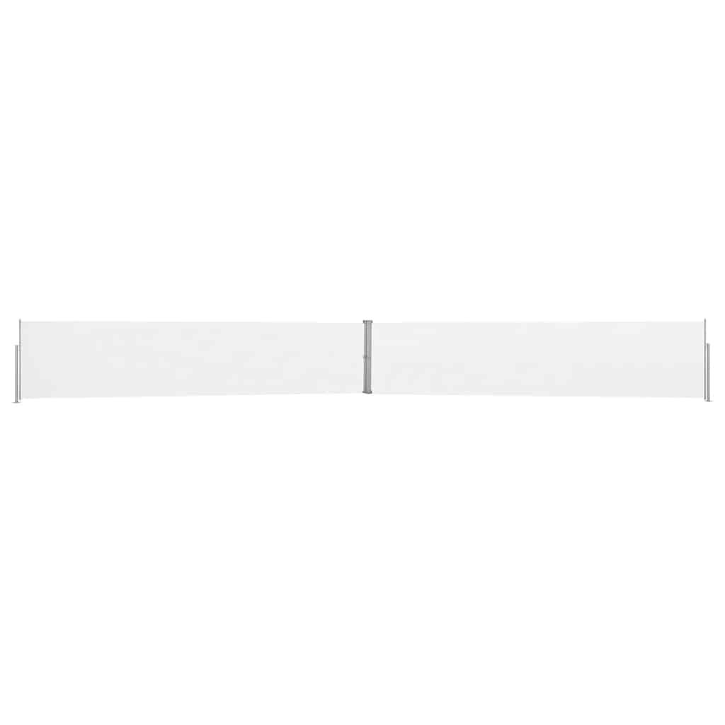 vidaXL Copertină laterală retractabilă de terasă, crem, 140 x 1200 cm vidaXL Copertină laterală retractabilă de terasă, crem, 140 x 1200 cm