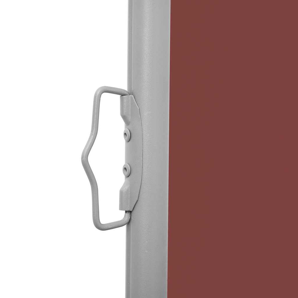 vidaXL Copertină laterală retractabilă de terasă, maro, 140 x 1200 cm vidaXL Copertină laterală retractabilă de terasă, maro, 140 x 1200 cm