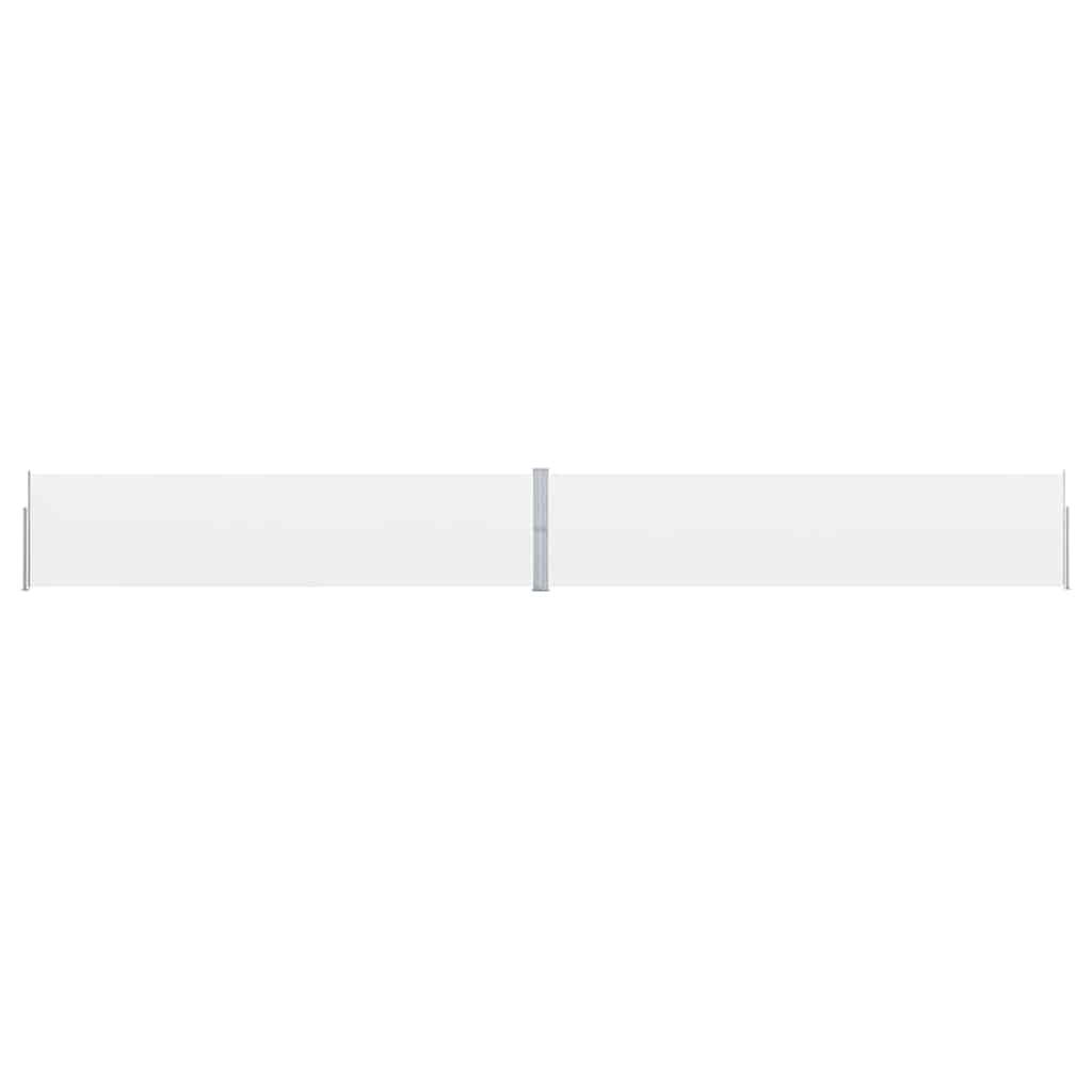 vidaXL Copertină laterală retractabilă de terasă, crem, 170 x 1200 cm vidaXL Copertină laterală retractabilă de terasă, crem, 170 x 1200 cm