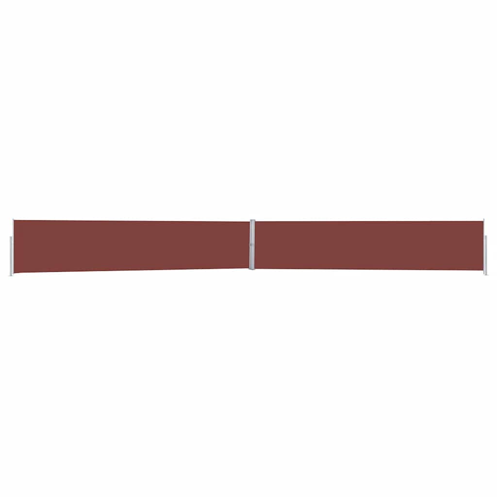 vidaXL Copertină laterală retractabilă de terasă, maro, 170 x 1200 cm vidaXL Copertină laterală retractabilă de terasă, maro, 170 x 1200 cm