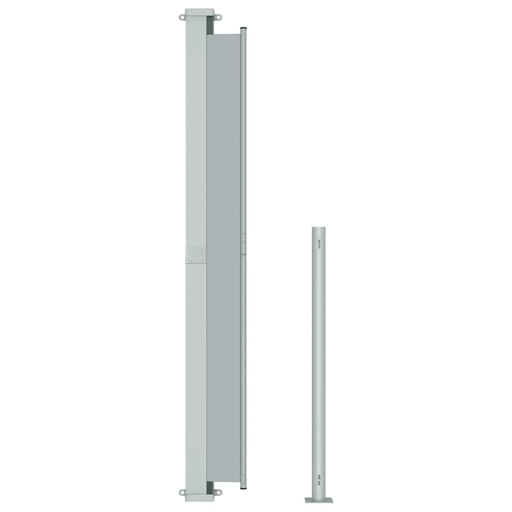 vidaXL Copertină laterală retractabilă de terasă, gri, 180x300 cm vidaXL Copertină laterală retractabilă de terasă, gri, 180x300 cm