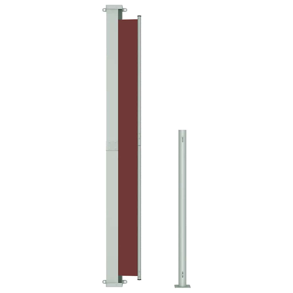 vidaXL Copertină laterală retractabilă de terasă, maro, 180x300 cm vidaXL Copertină laterală retractabilă de terasă, maro, 180x300 cm