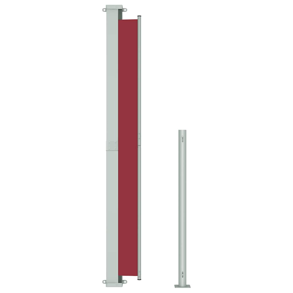 vidaXL Copertină laterală retractabilă de terasă, roșu, 180x300 cm vidaXL Copertină laterală retractabilă de terasă, roșu, 180x300 cm