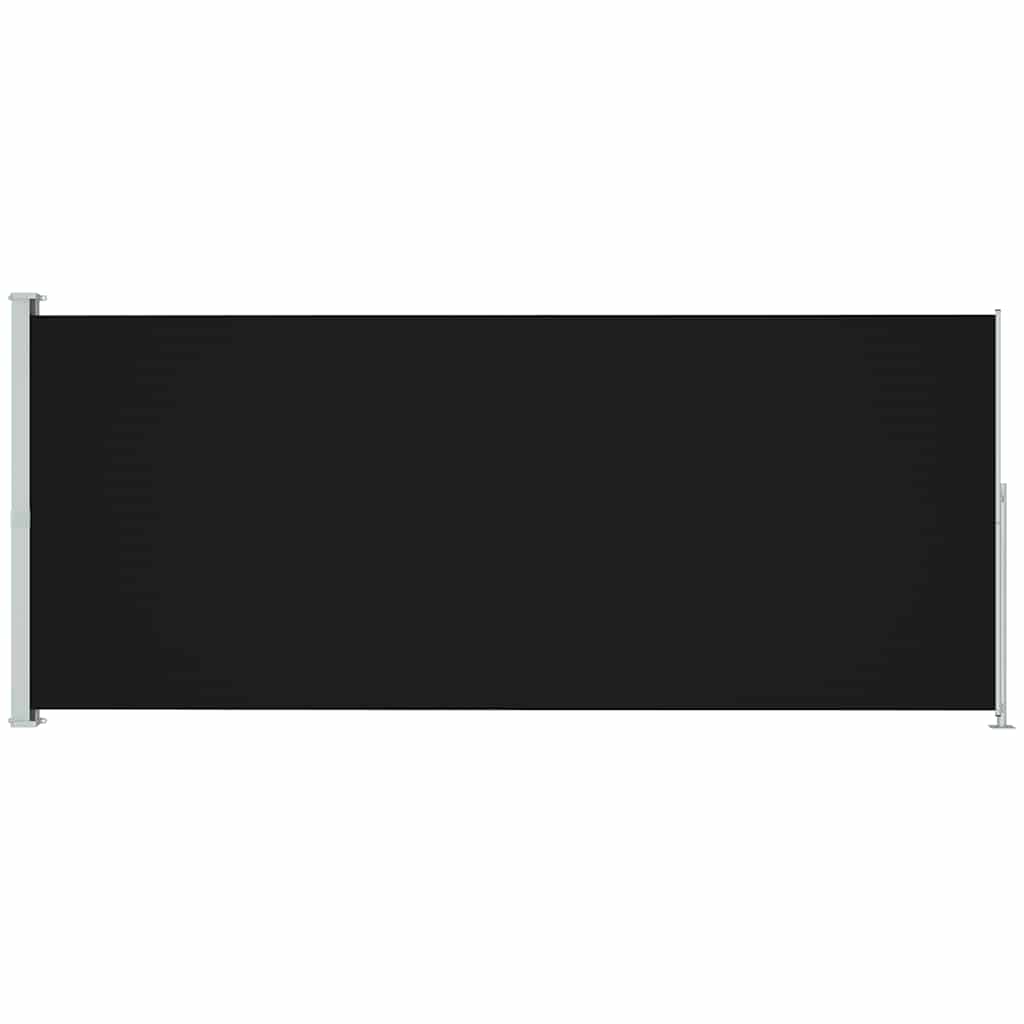 vidaXL Copertină laterală retractabilă de terasă, negru, 180x500 cm vidaXL Copertină laterală retractabilă de terasă, negru, 180x500 cm