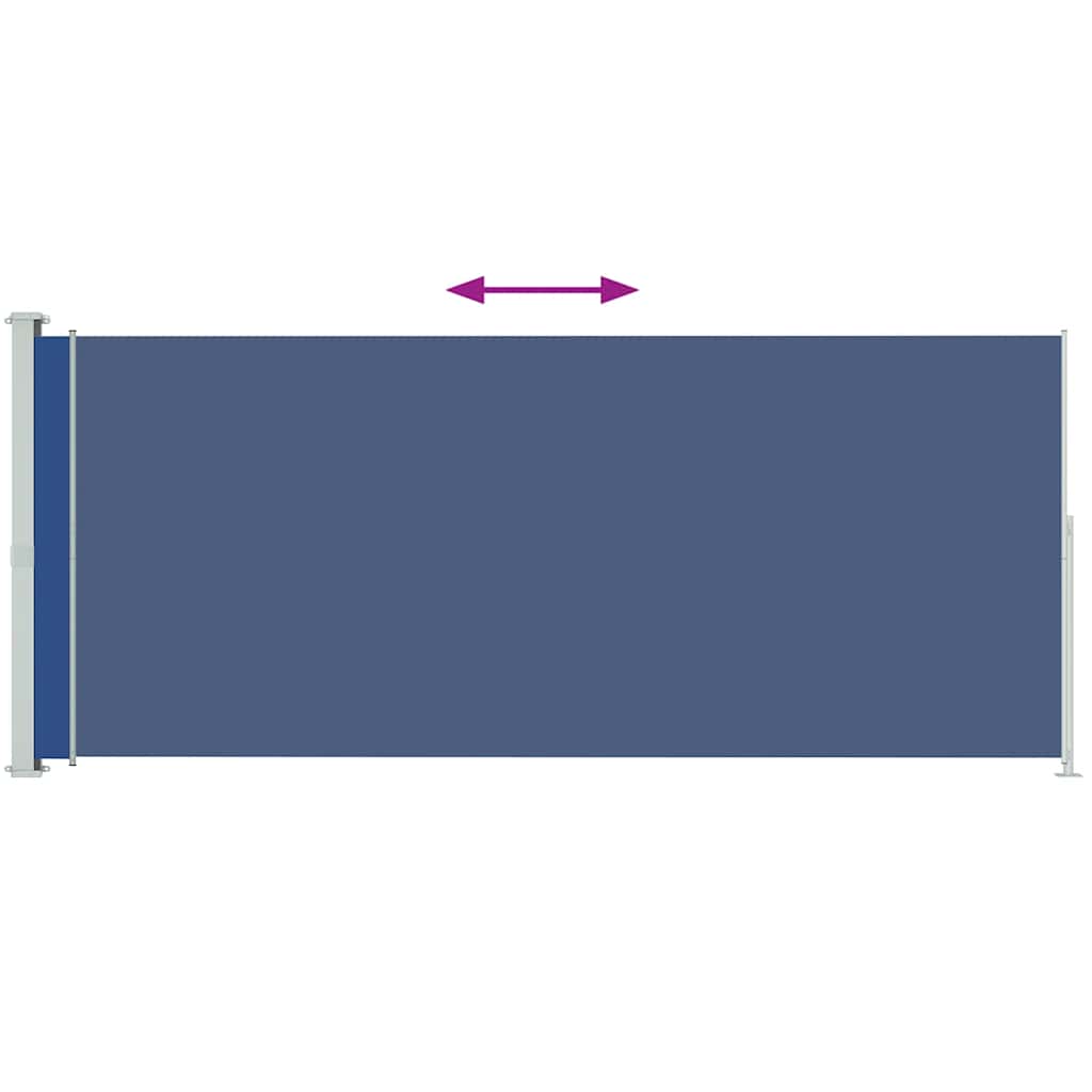 vidaXL Copertină laterală retractabilă de terasă, albastru, 180x500 cm vidaXL Copertină laterală retractabilă de terasă, albastru, 180x500 cm