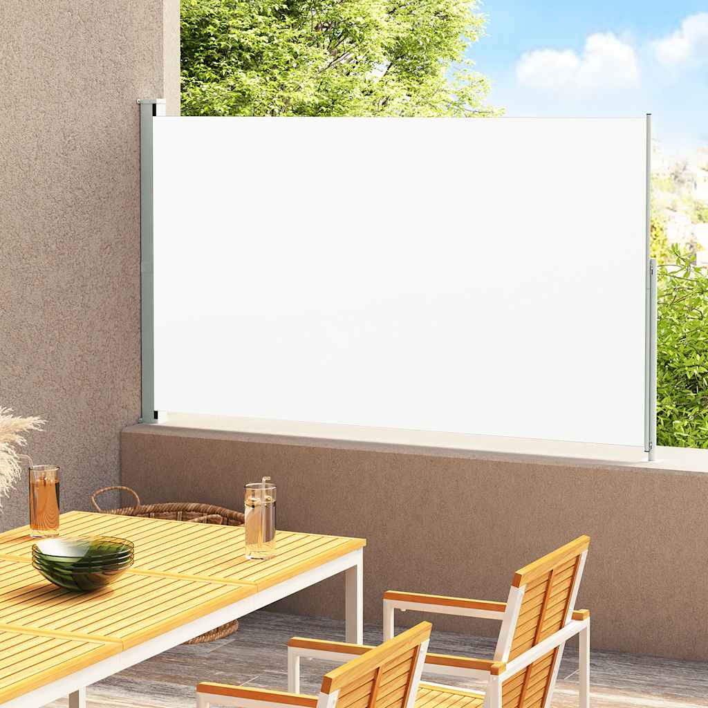 vidaXL Copertină laterală retractabilă de terasă, crem, 200 x 300 cm vidaXL Copertină laterală retractabilă de terasă, crem, 200 x 300 cm