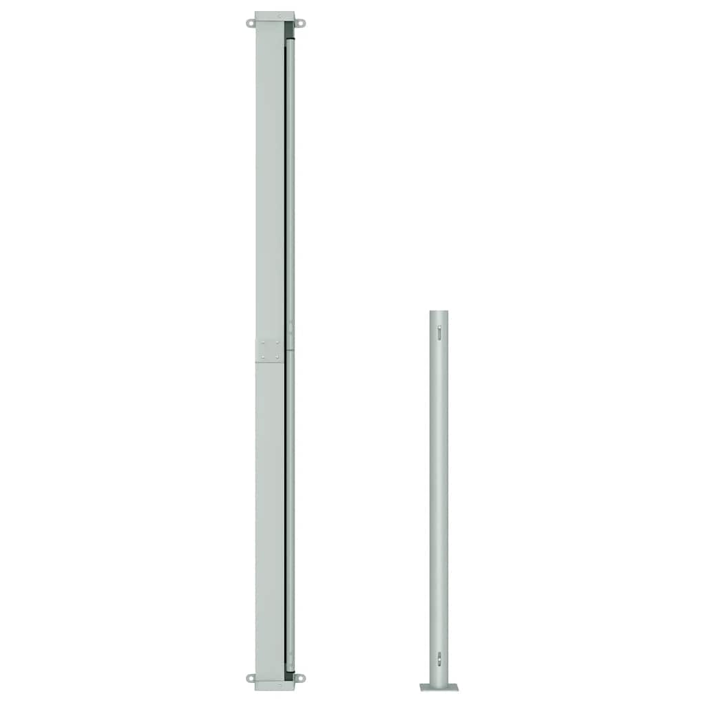 vidaXL Copertină laterală retractabilă de terasă, crem, 200 x 500 cm vidaXL Copertină laterală retractabilă de terasă, crem, 200 x 500 cm