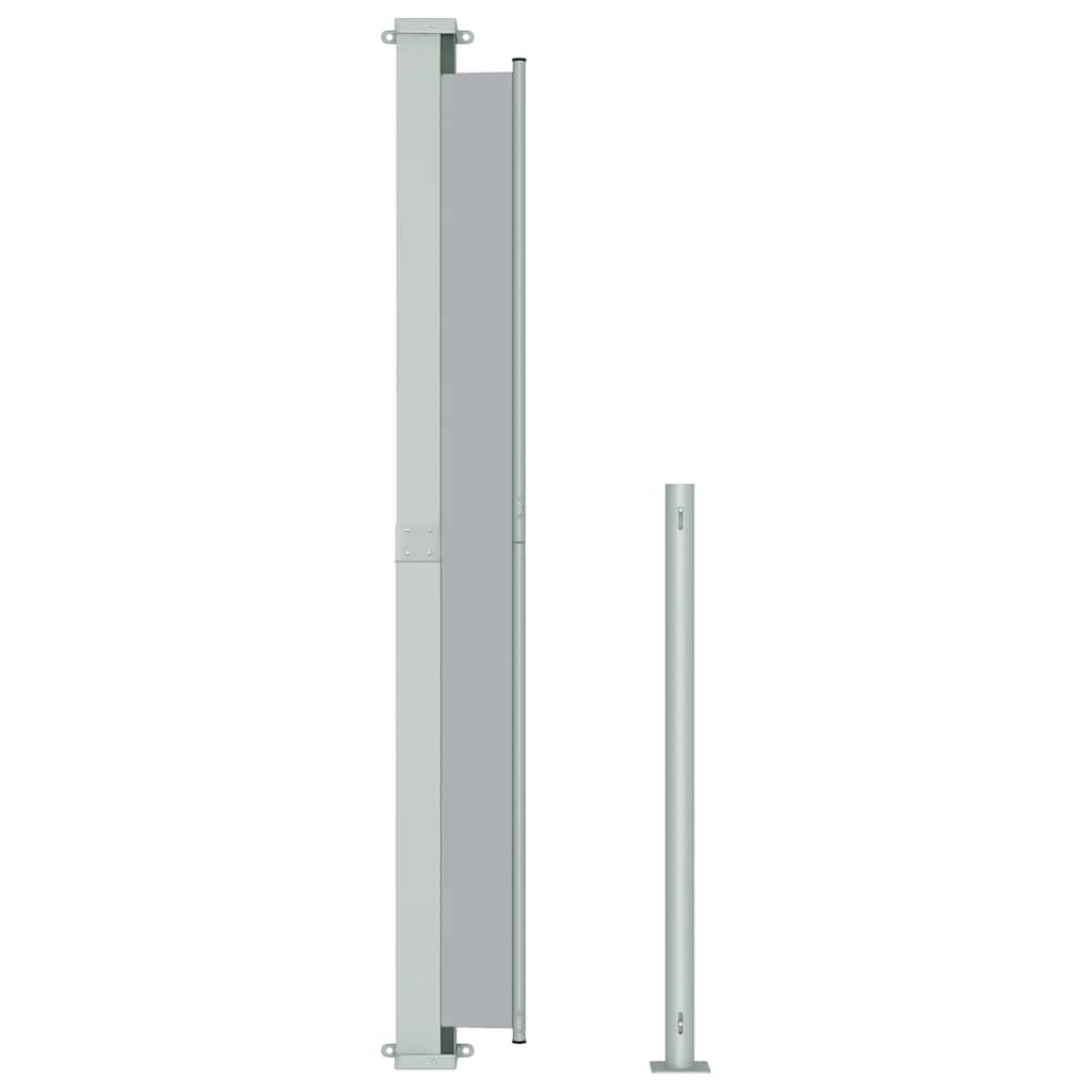 vidaXL Copertină laterală retractabilă de terasă, gri, 220x300 cm vidaXL Copertină laterală retractabilă de terasă, gri, 220x300 cm