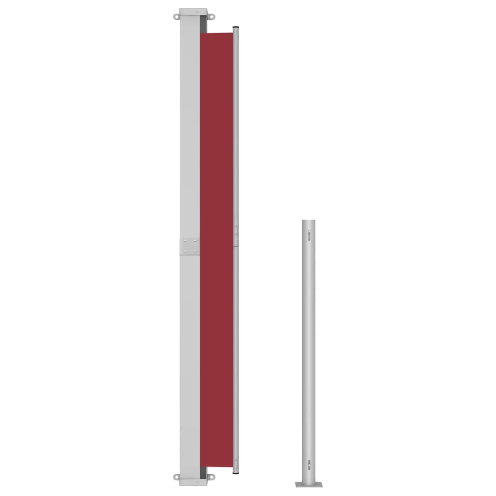 vidaXL Copertină laterală retractabilă de terasă, roșu, 220x500 cm vidaXL Copertină laterală retractabilă de terasă, roșu, 220x500 cm