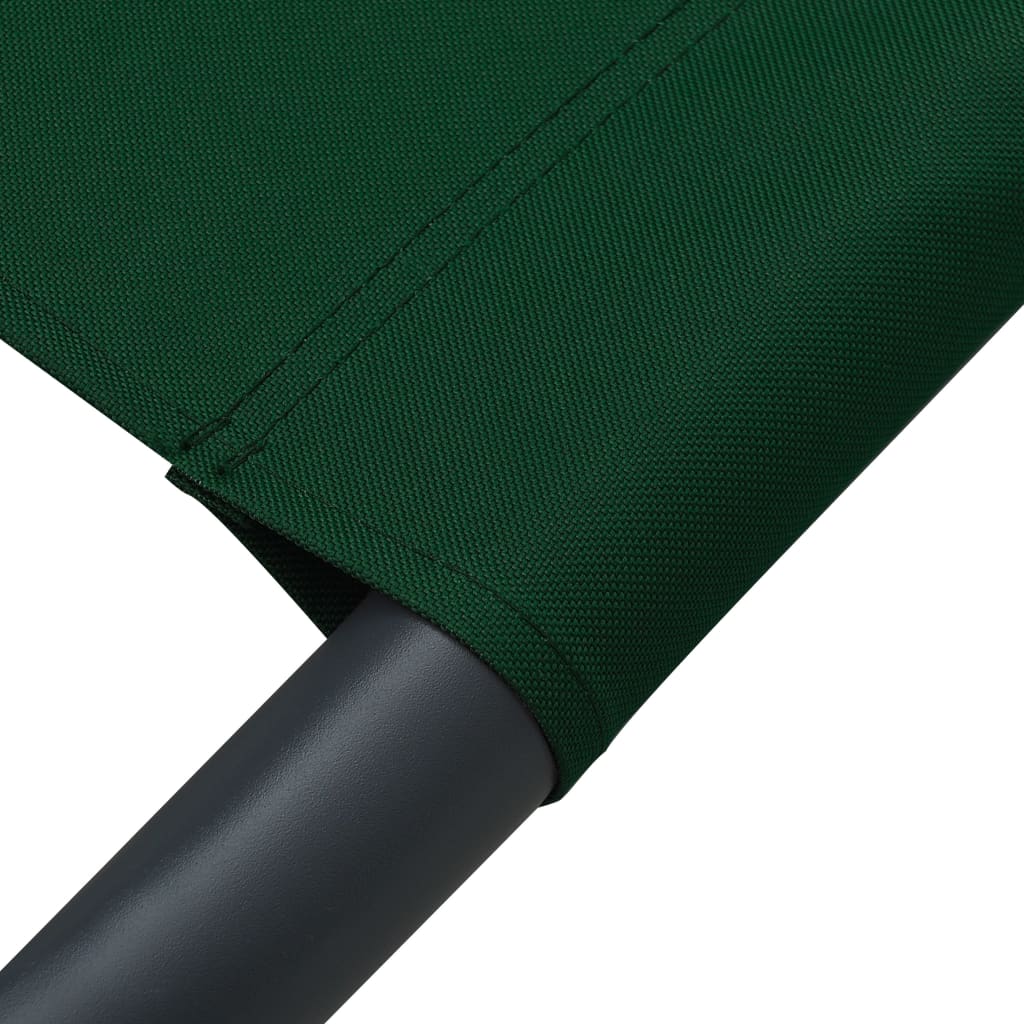 vidaXL Pat șezlong de exterior cu baldachin și pernă, verde vidaXL Pat șezlong de exterior cu baldachin și pernă, verde