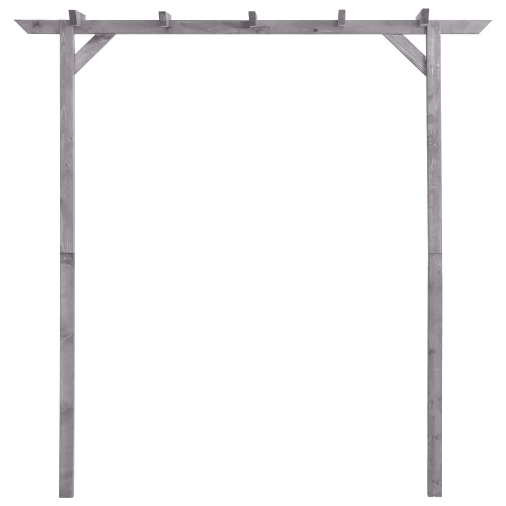 vidaXL Pergolă de grădină, gri, 200x40x205 cm, lemn de pin tratat vidaXL Pergolă de grădină, gri, 200x40x205 cm, lemn de pin tratat